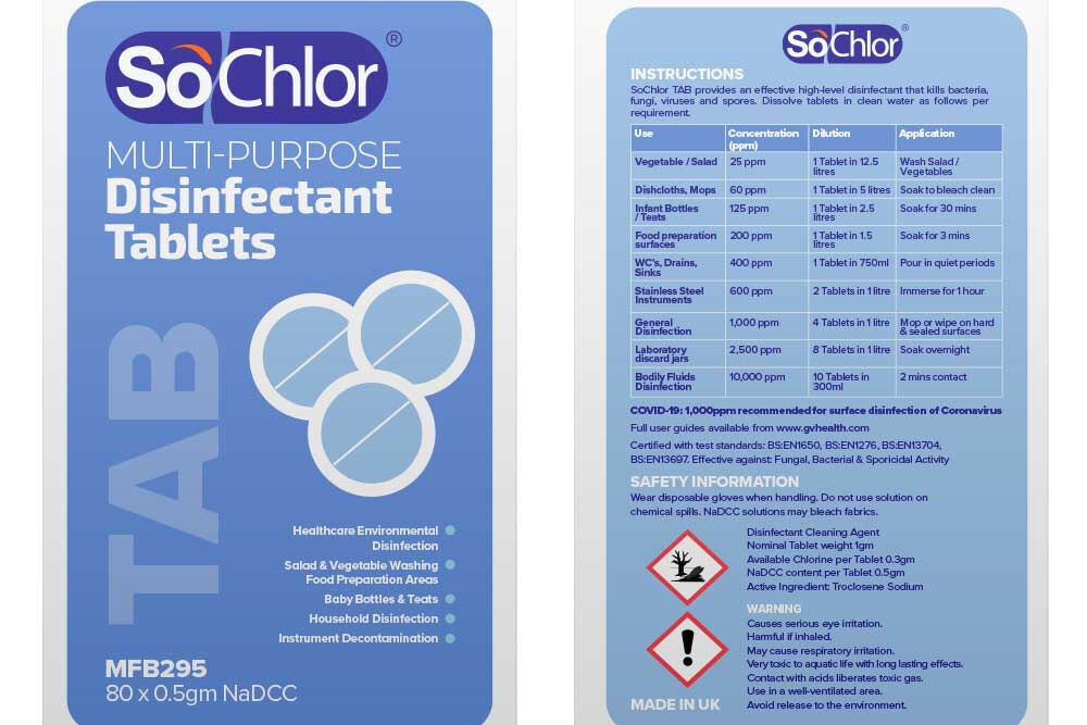 SoChlor TAB Disinfectant Tablets | Promedica International